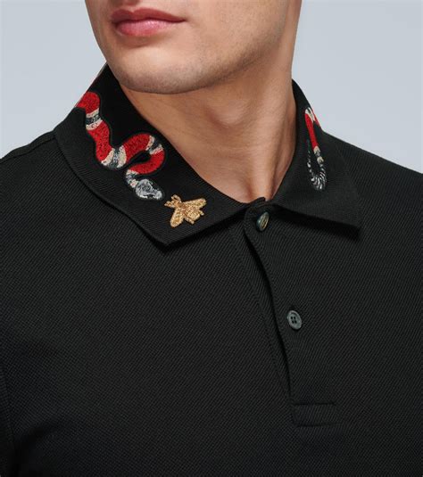 men's gucci collar shirt|gucci shirt with snake.